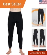 Men's 100% Merino Wool Bottom Base Layer Thermoflux Lightweight & Midweight T...