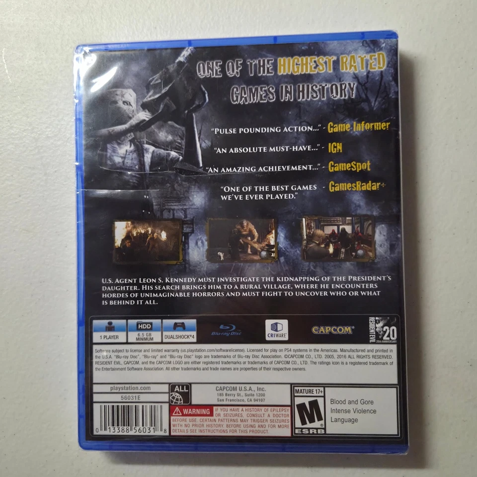 Resident Evil 4 PS4 Video Game Survival Horror Classic Sealed - Image 2 of 3