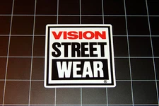 Vision Street Wear skateboard vinyl decal sticker 80's skate 1980's 90's VSW