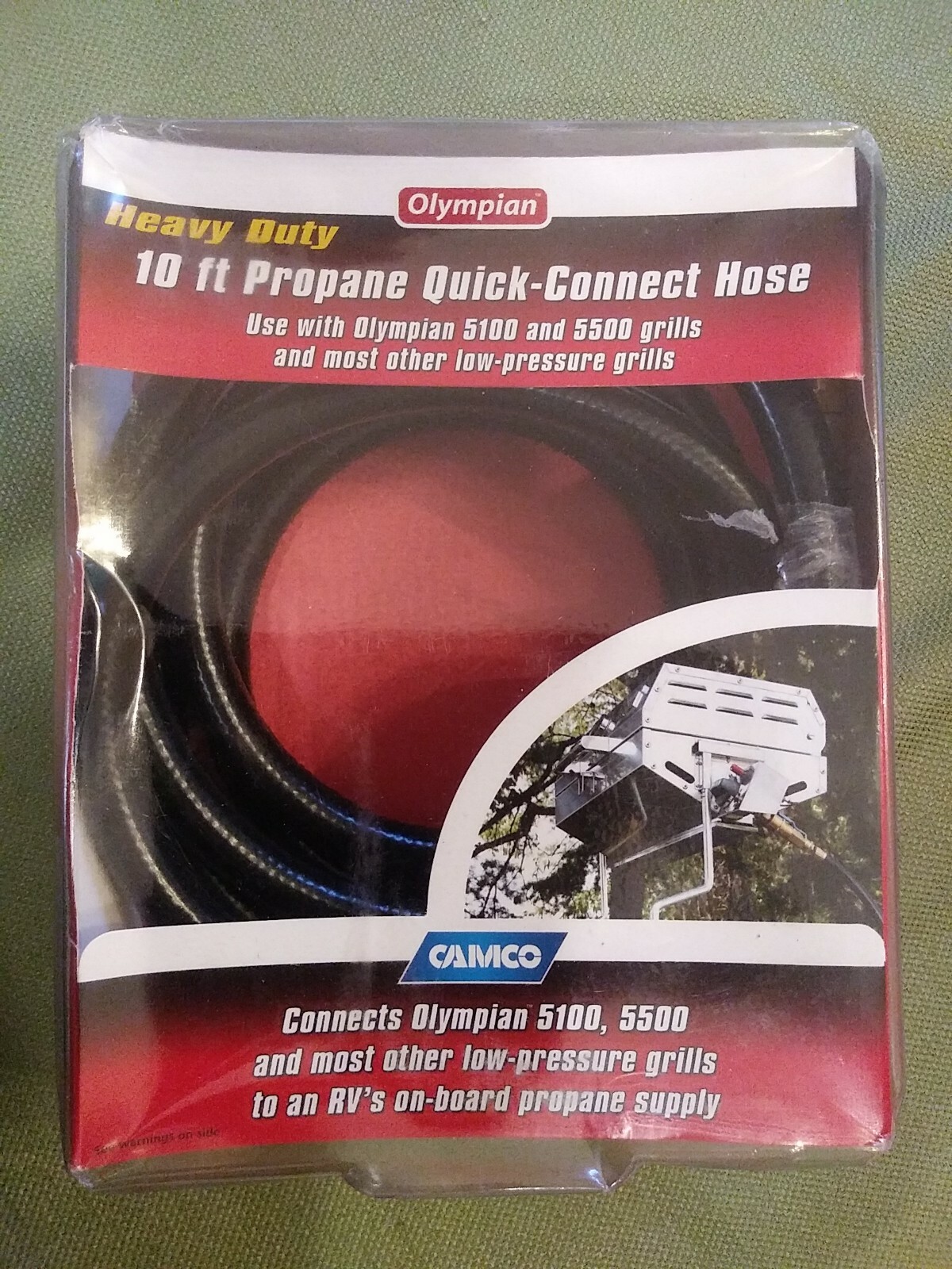 Camco 57282 10' Propane Quick Connect Hose NEW RV Disconnect Camper Grill