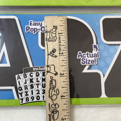 Art Skills Black Jumbo Bulletin Letters 70 Piece  5706-1117-PKG Easy Pop-out NEW - Bild 2 von 3