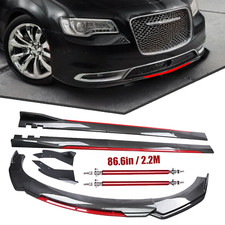 Front Bumper Lip Spoiler Body Kit Side Skirt Carbon Fiber For Chrysler 300 Front Bumper Lip Spoiler Body Kit Side Skirt Carbon Fiber For Chrysler 300