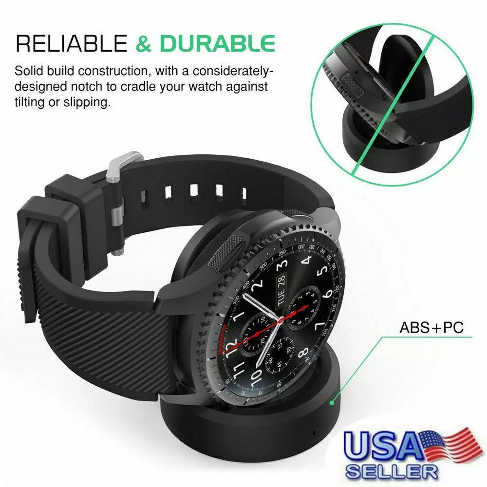 Wireless Charging Dock Charger For Samsung Galaxy Watch 42 46MM SM