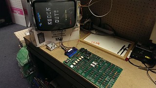 KNOCK OUT - 1982 KKK - Guaranteed Working non-jamma Arcade PCB - RARE w/ wiring