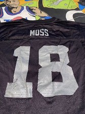 Randy Moss Oakland Raiders #18 Reebok 2005 Jersey NFL On Field Youth L