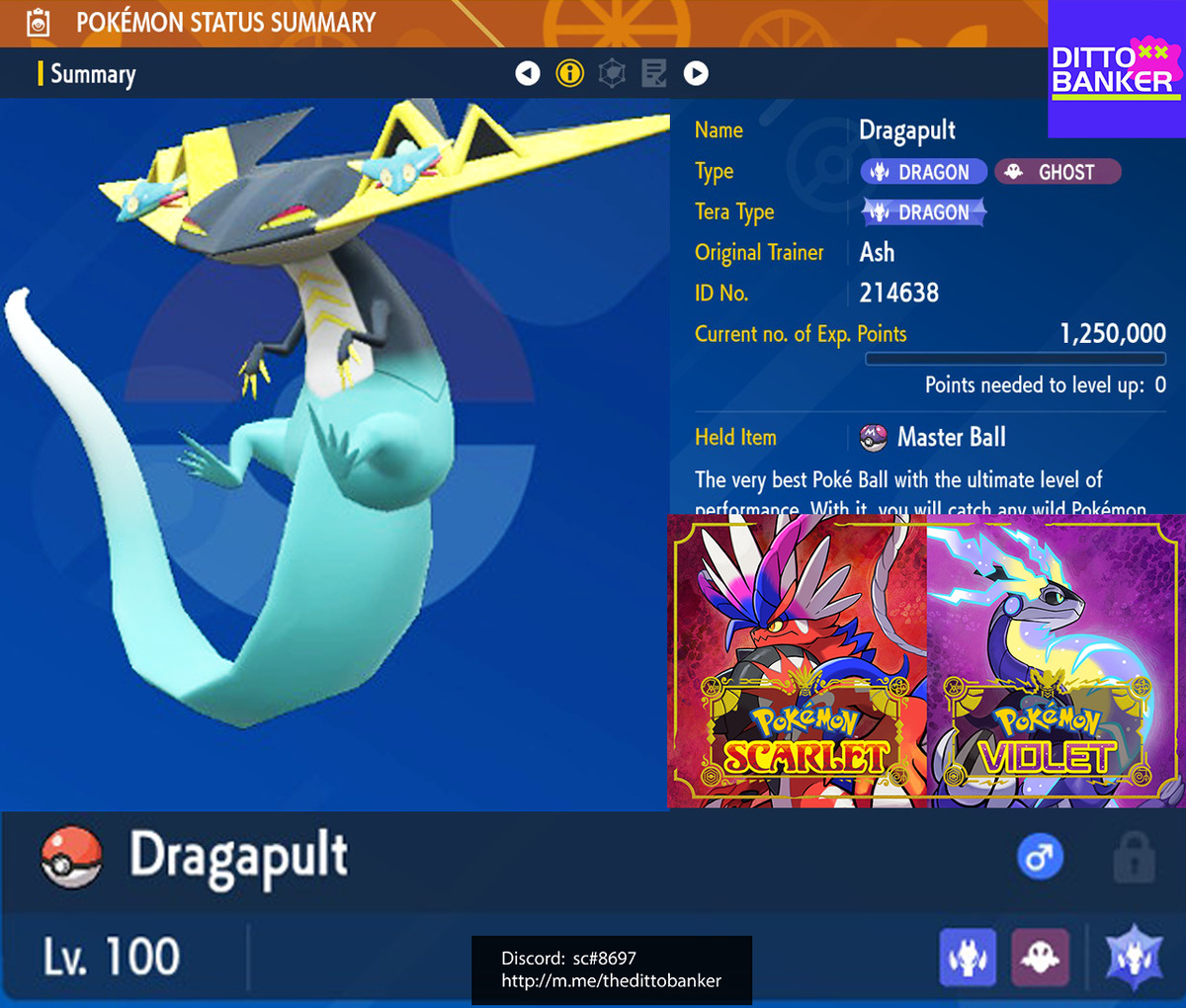 Shiny/non-shiny Dreepy/dragapult 6IV Pokémon Scarlet/violet -  Sweden