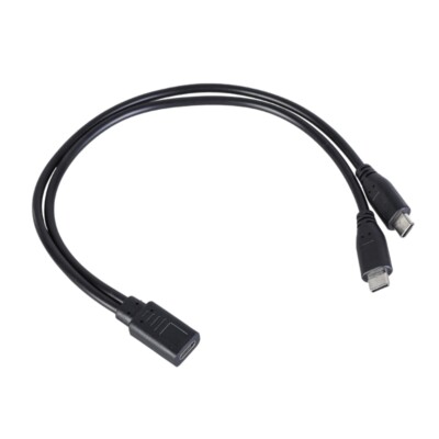 Type C Female to Double Type C Fast Charging Splitter Cable for Multiple Devices