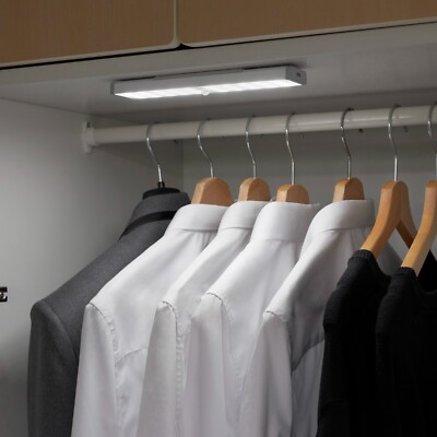 Auraglow wiederaufladbare LED-Leuchten mit Bewegungssensor Fernbedienung Schrank - 4er-Pack