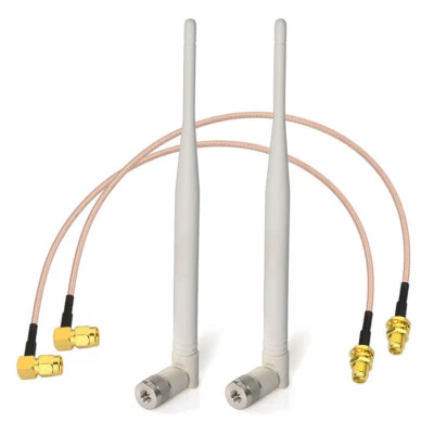 2 Stücke 4G LTE SMA Stecker Omni Antenne-Weiß für 4G LTE Wireless Router Hotspot - Bild 1 von 4