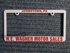 Dealer License Plate Frame - Nos - Plastic - Original Dealer Inventory Dealer License Plate Frame - Nos - Plastic - Original Dealer Inventory