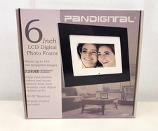 Pandigital PAN602-W 6" LCD Digital Photo Frame 128 MB w/ Remote - New  T449