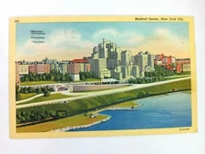 Vintage Postcard Medical Center New York City NY Linen