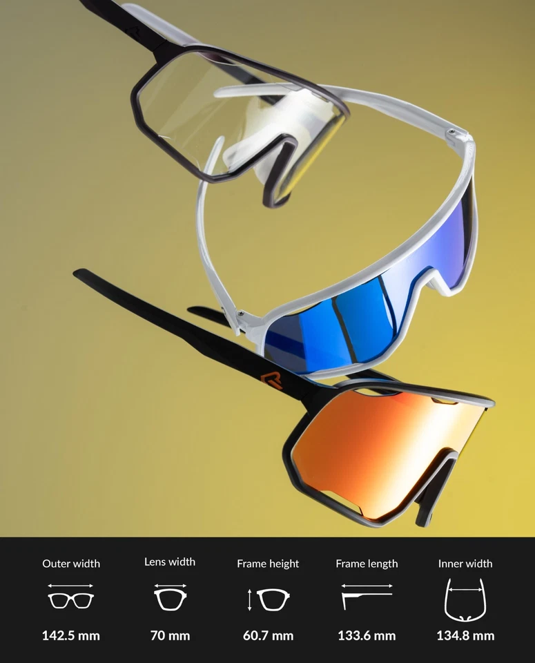 ROCKBROS Fahrradbrille Sportbrille Polarisierte Photochrome TR Rahmen Unisex NEU - Bild 3 von 4