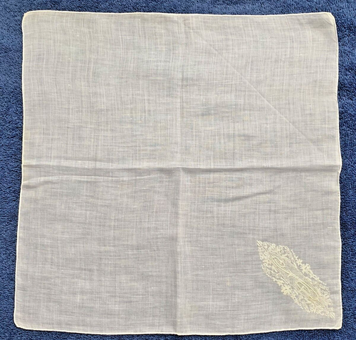 3 Vintage Monogram S Hankies Floral Madeira Linen White Lot - Picture 5 of 7