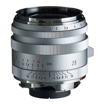 Voigtländer 28mm f1.5 VM Nokton Vintage Line ASPH Type I Objektiv silber