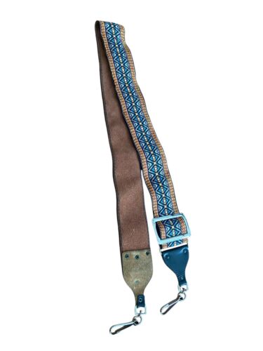 VINTAGE 1970S CAMERA CADDY MULTICOLORED WOVEN DESIGN CAMERA STRAP Retro VGC