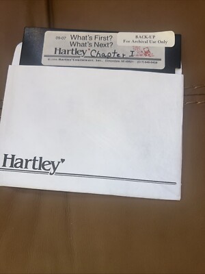 What s First ? What Next ? : Hartley 5.25'' disks Floppy