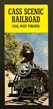 1960s Cass Scenic Railroad West Virginia Train Tours Vintage Travel Brochure