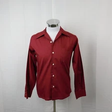 Vintage 70s Sands Point Now Generation Retro Button Up Shirt Long Sleeve #2618