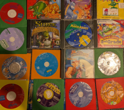 Activity Learning PC video games for very small KIDS CD MS-Dos/Windows 3.11/95