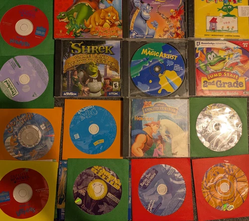 Activity Learning PC video games for very small KIDS CD MS-Dos/Windows 3.11/95