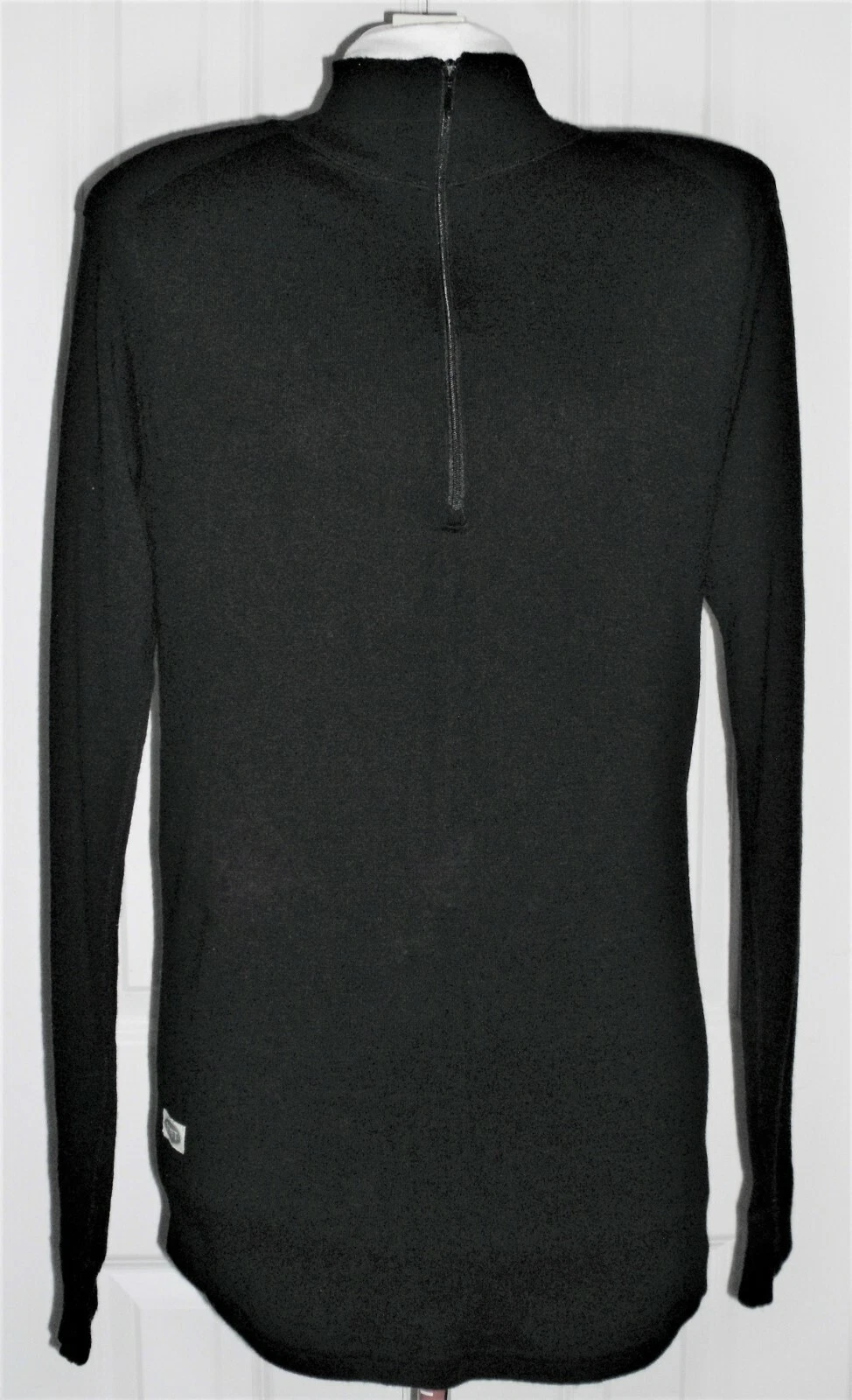 BOYT HARNESS Co 1/2 ZIP BASE LAYER SHOOTING SWEATER FINE MERINO WOOL BLACK SZ XL