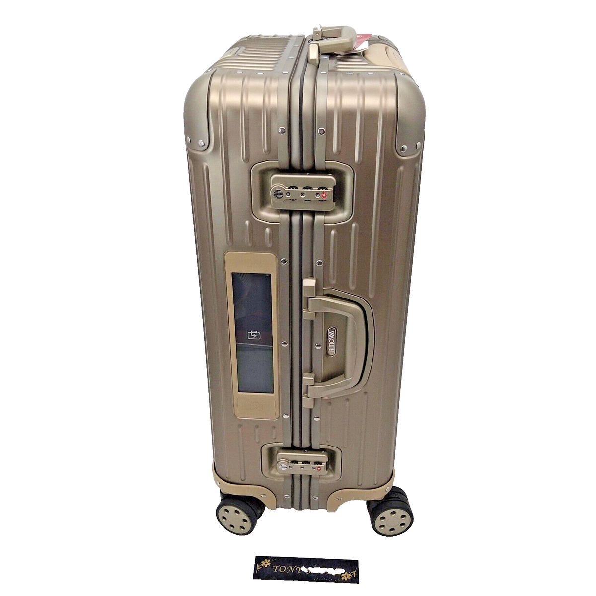 Rimowa Topas Titanium 67L Suitcase Silver Japan Rare Wheels Rimowa Topas Titanium 67L Suitcase Silver Japan Rare Wheels