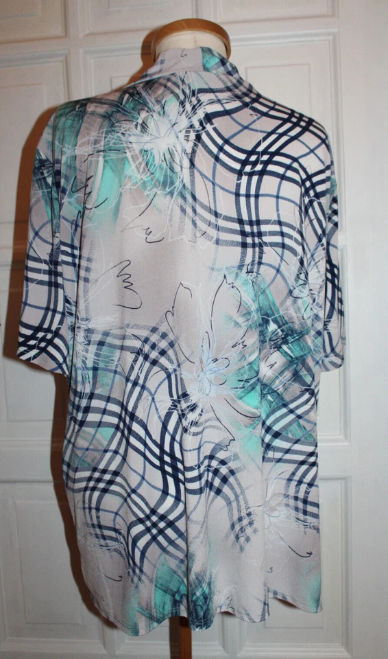 Michael Gold*TwinSet Einteiler Sommer Oberteil Bluse Tunika Türkis-Blau Gr:XXL - Bild 4 von 4