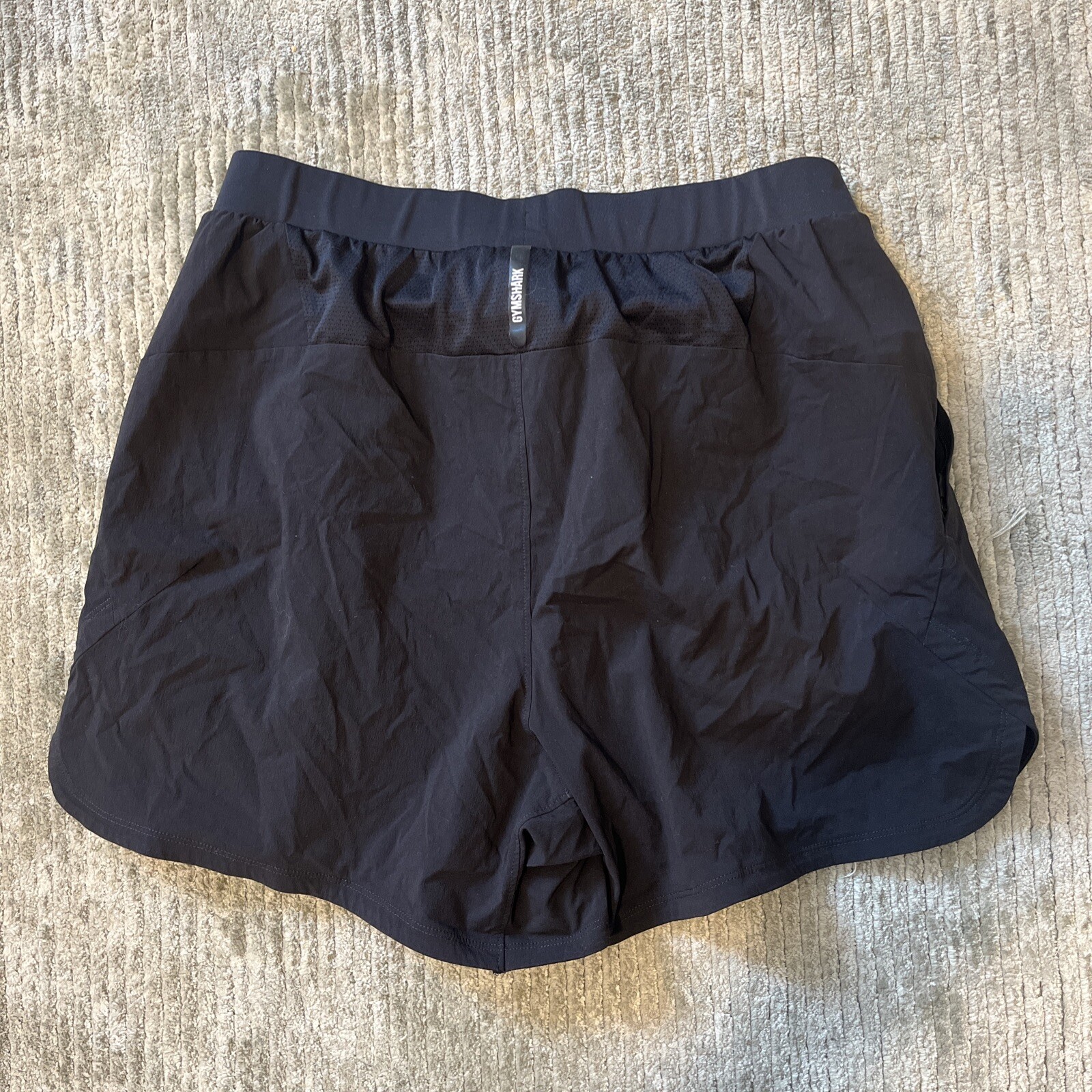 Gymshark Mens Black Elastic Waist Shorts Size Small eBay