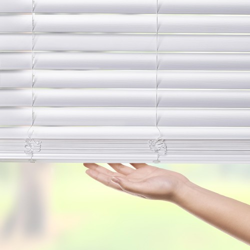 Better Homes & Gardens 2" Cordless Faux Wood Horizontal Blinds, Antique White - Picture 13 of 14