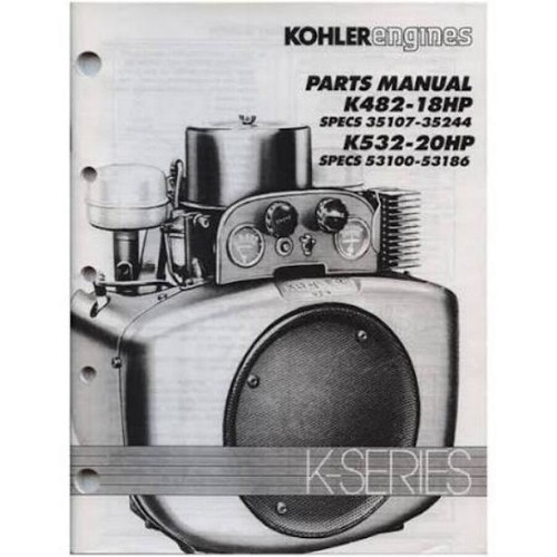 TP2419 PARTS LIST Manual K482 K532 KOHLER Engine eBay