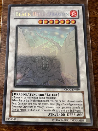 YuGiOh - Black Rose Dragon - Ghost Rare - CSOC-EN039
