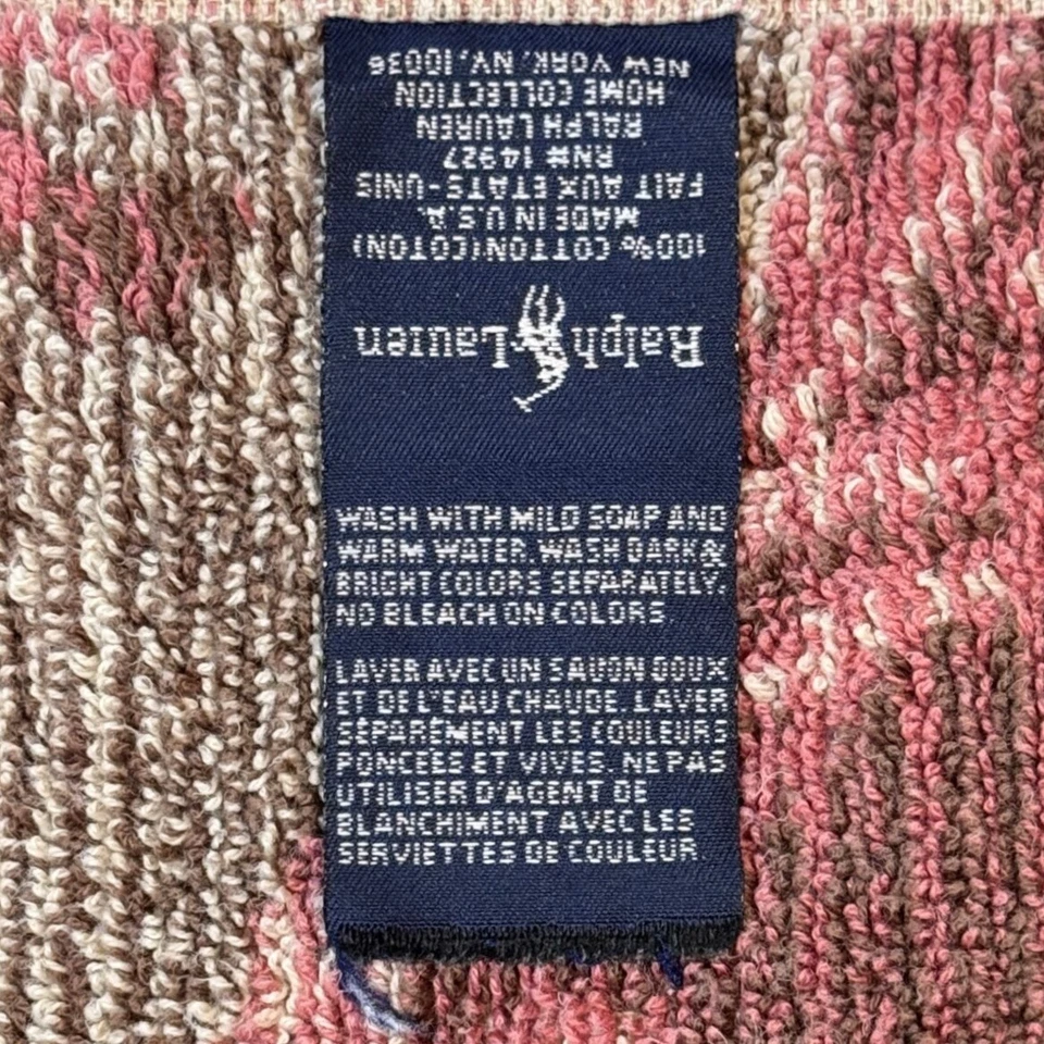 De Colección Ralph Lauren Floral Toalla de Mano Algodón Rosa Floral Knightsbridge 30" x 16" Foto 4 de 4