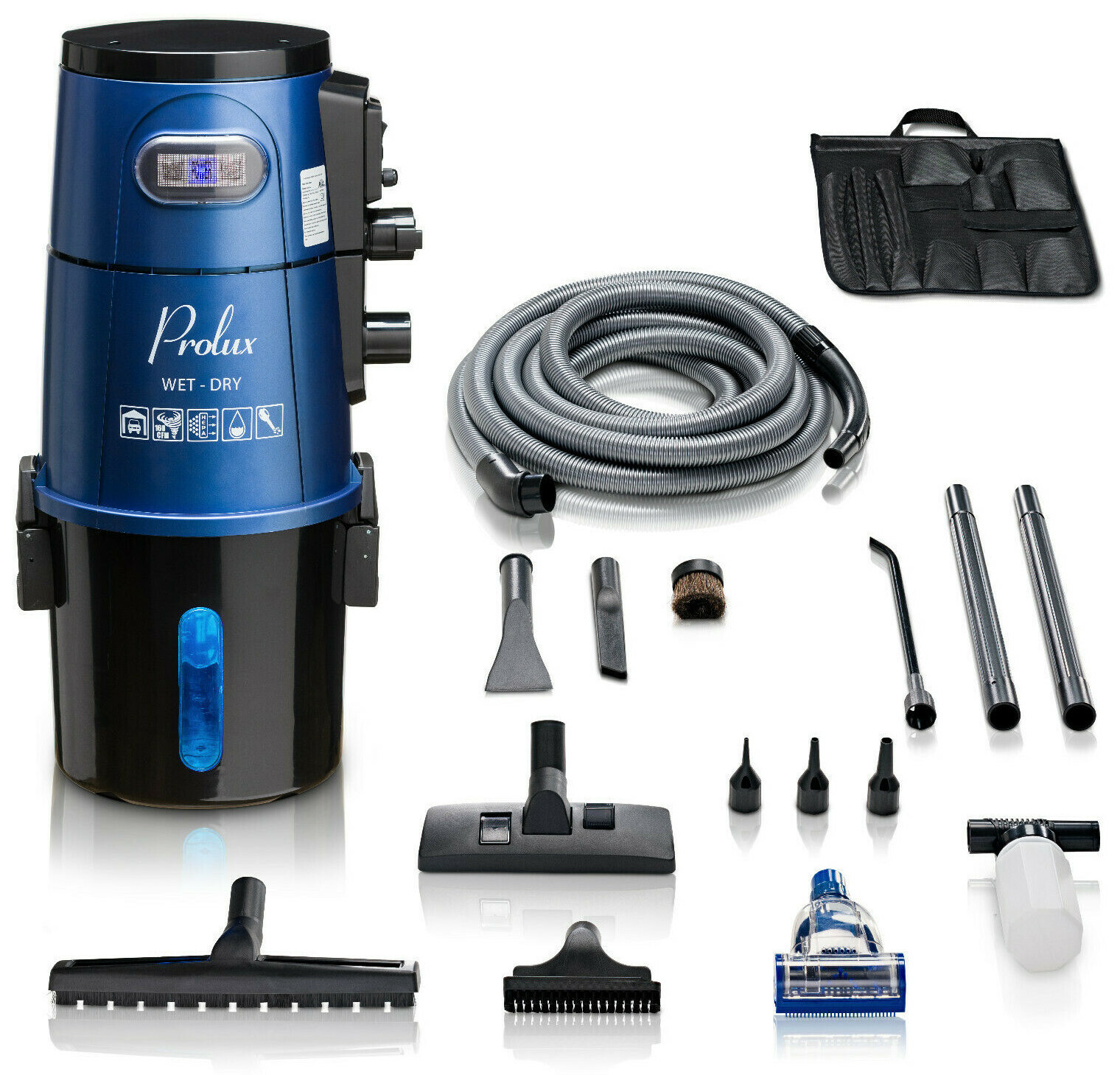 Prolux Professional Shop Garage Vacuum Cleaner Wall Mounted 