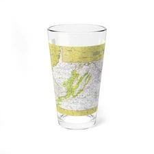 USA - Mid-Atlantic States 1 (1976) (Map) Pint Glass 16oz