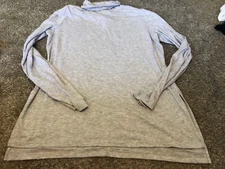 ACTIVE LIFE Womens VINA Gray Turtle Neck Long Sleeve Active Shirt XL (A1)