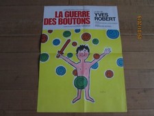 LA GUERRE DES BOUTONS  Affiche cinéma format 40/60 pliée année R1961 bon état 