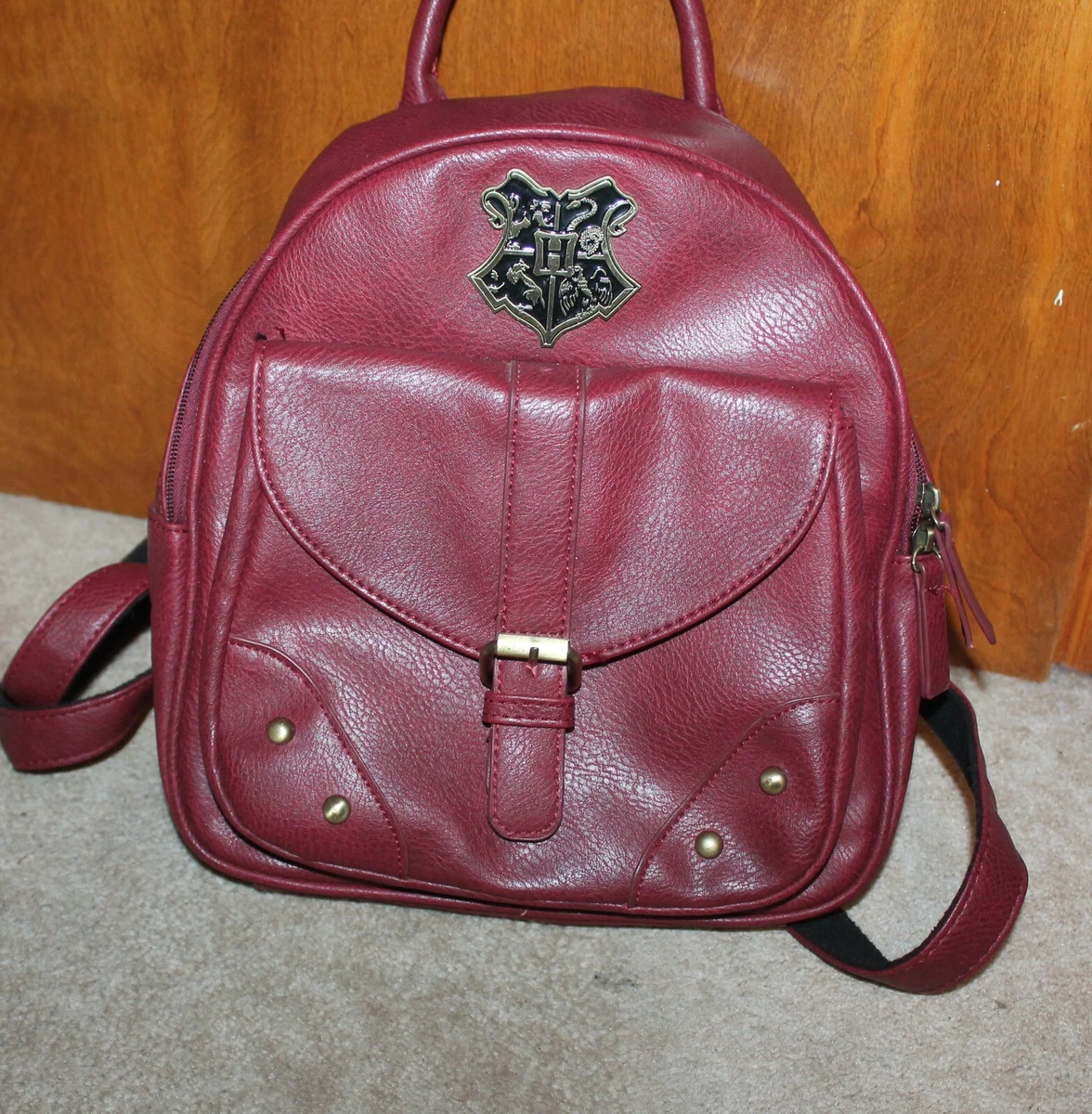 Leather harry potter backpack cheap