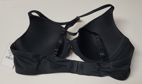Neu Damen Gr. 34A leicht gefütterter Baumwoll Demi T-Shirt PUSH-UP BH - AUDEN schwarz - Bild 3 von 11