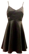 New with tag! GUESS cute little black cut-out cocktail satin party dress, XS