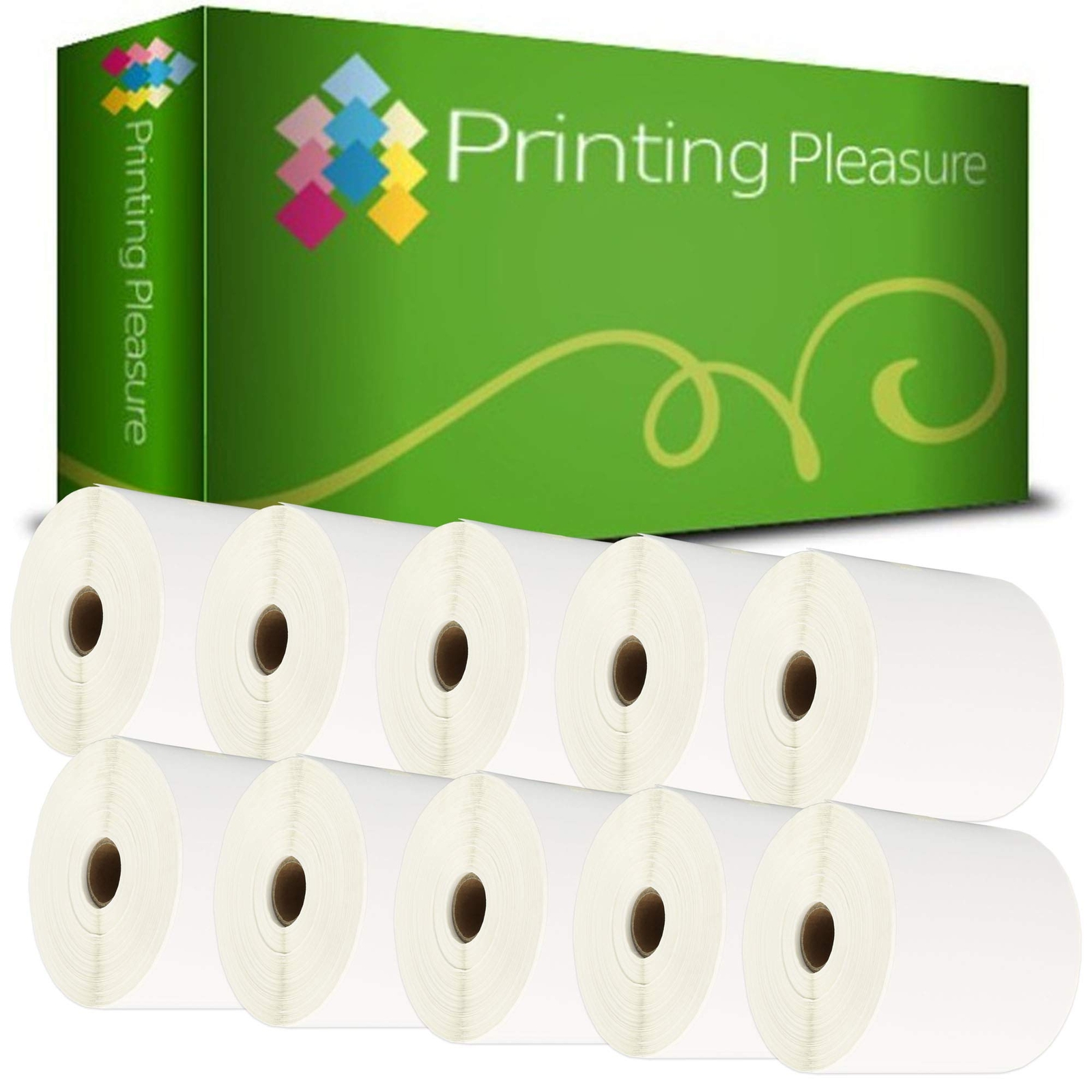 Printing Pleasure 10 x Zebra 100mm x 150mm Etichette termica diretta compatib...