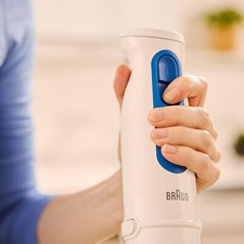Braun Multiquick 3 MQ30.001M Minipimer, Frullatore Ad Immersione Con Asta In Acciaio, 2 Velocità, Dotato Di Bicchiere Graduato 600Ml, 2 Velocità, Tecnologia Splash Control, Tecnologia Tedesca, 900W - 3
