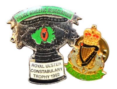 RUC ~ Royal Ulster Constabulary ~ Lapel Badges ~ Sea Angling
