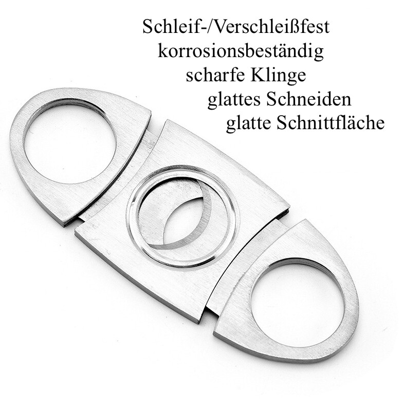 4 Stück Zigarrenschneider Aus Kunststoff – Doppelte Klinge, Einfach Zu Bedienen, Schwarz