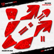 Code Red Slick Racing Graphics Kit fits Honda Crf70 CRF80 Crf100 Decals