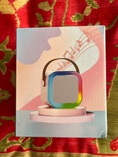 Mini Karaoke Machine Portable Bluetooth Karaoke Speaker with 2 Wireless Mics