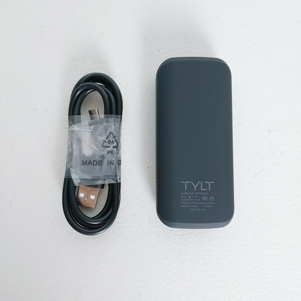 TYLT Portable Battery Rechargeable 5200mAh - Black