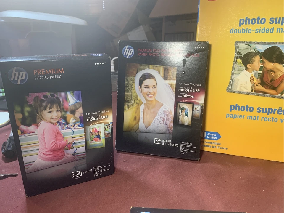 Lot of 6 HP Photo Paper Various Sizes 5x7 & 4x6 See Pics Please! - Image 2 of 4