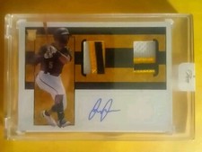 2023 Panini Three And Two BLACK Termarr Johnson Auto Rookie DUAL Jersey RPA #7/8