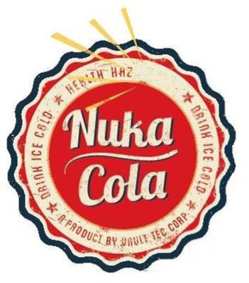 Fallout Nuka Cola - Rückenaufnäher 2 Teil - Pipboy und Cola Flaschenkappe Halloween